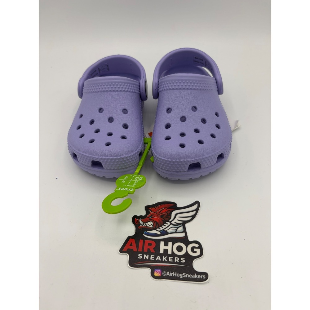 Crocs Classic Clog Digital Violet Purple Kids Toddler Shoes Size C6 204536-5PR